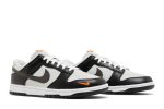 Nike Dunk Low ‘Grey Black Orange Mini Swoosh’ FN7808-001